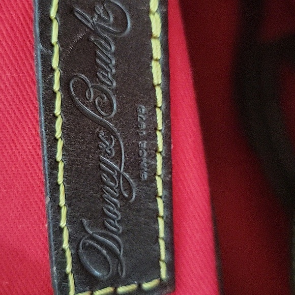 Dooney & Bourke Satchel Brown Chevron Leather - Picture 8 of 9